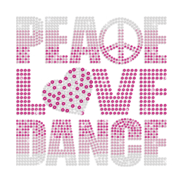 Magic Show Dance Collection- Sequin Peace Love Dance